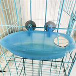 Pet Bird Bath Cage Parrot Bathtub With Mirror