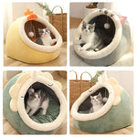 Sweet Cat Bed Warm Pet Basket Cozy Kitten