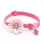 1pcs Adjustable Pet Collar Flower Bell