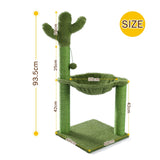 Cute Cactus Cat Tree Toy with Ball