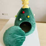 Merry Christmas pets Bed House Winter Warm