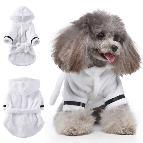 Pet Dog Bathrob Dog Pajamas