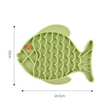 Fish Shape Silicone Bowl Dog Lick Mat Slow Feeding