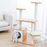 Cat Tree Climbing Tower with Sisal Scratching