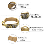 Dog Training Collar Adjustable Tactical Dog Collar And Leash Set