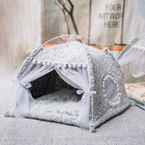 Sweet Princess Cat Bed Foldable Tent