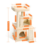 Cat Tree Multi-Level Tower with Scratching Posts