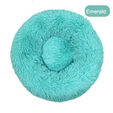 Donut Cat Bed Round Plush Deep Sleeping Nest