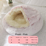 Super Soft Dog Bed Round Plush Mat
