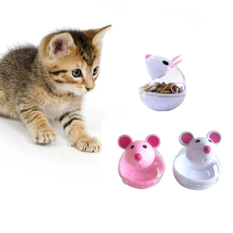 Pet Cat Feeder Toy Mice Shape Funny