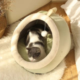 Sweet Cat Bed Warm Pet Basket Cozy Kitten