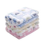 3pcs Warm Paw Print Blanket Bed Cover