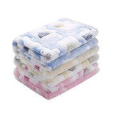 3pcs Warm Paw Print Blanket Bed Cover