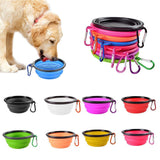 Dog Ccollapsible Water Bowl Silicone Travel Portable