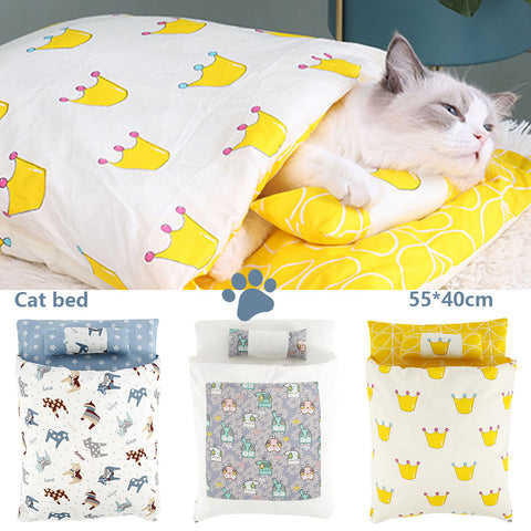 Washable Cat Bed Blanket Sleeping Bag