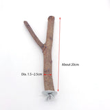 Natural Wood Pet Parrot Raw Wood Fork