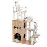 Cat Toy Scratching Wood Climbing Tree