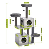 Inches Multi-Level Cat Tree Modern Cat Activity Tower