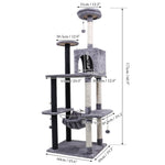 Cat Tree Climbing Tower with Sisal Scratching