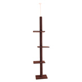 H228-274cm Pet Cat Tree Scratcher Post Adjustable