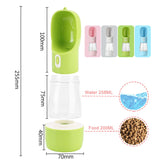 2 in 1 food feeding water dispenser dog water bottle