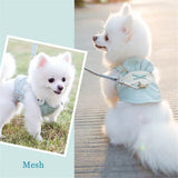 Harness Collar For Pet Spitz Vest+Leash 2 Pcs