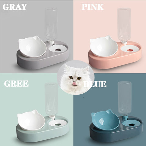 New 2-in-1 Cat Bowl Water Dispenser