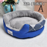 Dog Beds House Sofa Washable Round Plush Mat