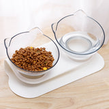 Non-Slip Double Cat Bowl Pet Water Food