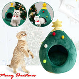 Merry Christmas pets Bed House Winter Warm
