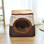 2 in 1 Mulifi-functional Dog Bed Kennel Cat