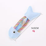 New Fish Shape Cat Toys With Naturl Catnip Stick