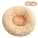 Donut Cat Bed Round Plush Deep Sleeping Nest