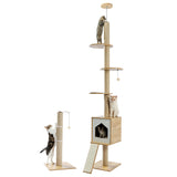 Modern Cat Trees Floor to Ceiling Stable