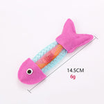 New Fish Shape Cat Toys With Naturl Catnip Stick