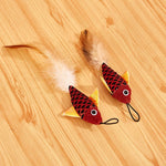 Stick Feather Wand Toys Cat Interactive