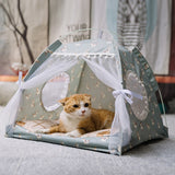 Sweet Princess Cat Bed Foldable Tent