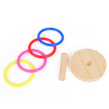 3cm Parrot Bird Ring Toy Solid Wood Educational