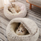 New Style Pet Round Plush Warm Bed