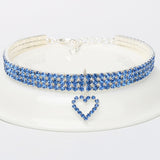 Pet Heart-shaped Collar Rhinestone Accessories