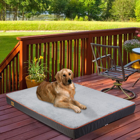 Large Orthopedic Dog Bed Kennel Memory Foam