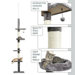 5-Level Cat Tower Climbing Toys Structures