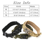 Dog Training Collar Adjustable Tactical Dog Collar And Leash Set