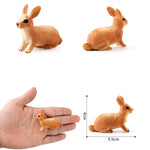 Simulated Zoo Action Figure Farm Rabbit Model