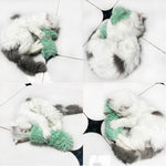 Cat plush toy winter warm pv velvet pillow catnip