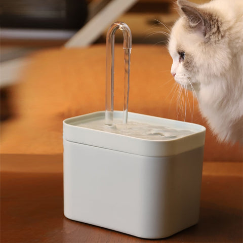 Cat Water Fountain Auto Filter USB Electric Mute Drinker Bowl 1.5L