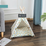 ZK30 Pet Teepee Bed White Canvas