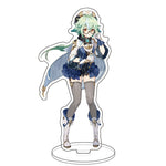 Anime Figure Genshin Impact Diluc Venti Klee Zhongli Cosplay Acrylic Stand Model Plate Desk Decor Standing Sign Keychain Gifts