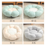 Warm Plush Pet Flower Shaped Bed