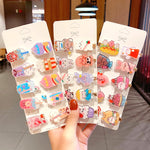 10PCS/Set Cartoon Animals Drink Hairpins